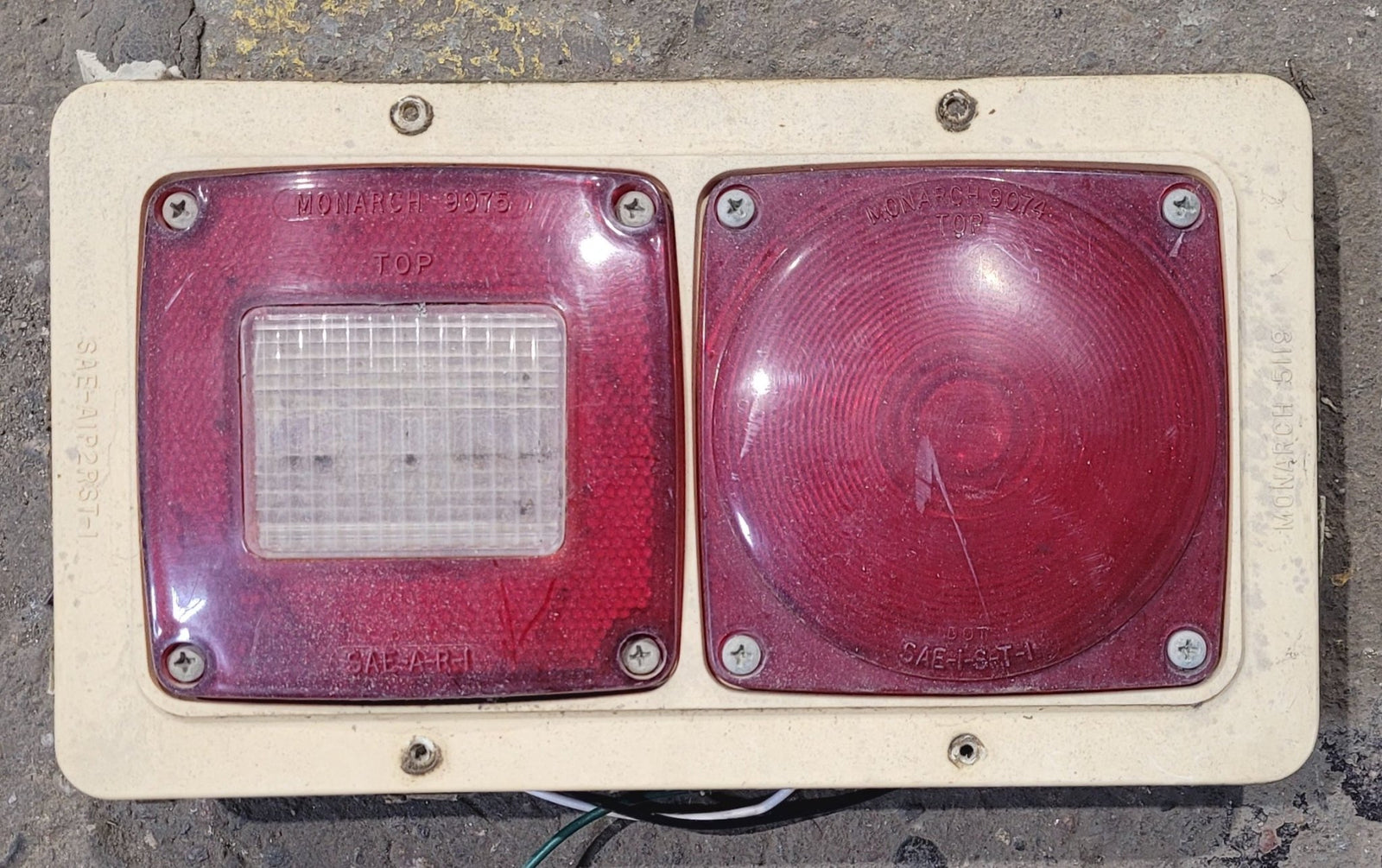 Used RARE RV Tail Light Assembly - Young Farts RV Parts