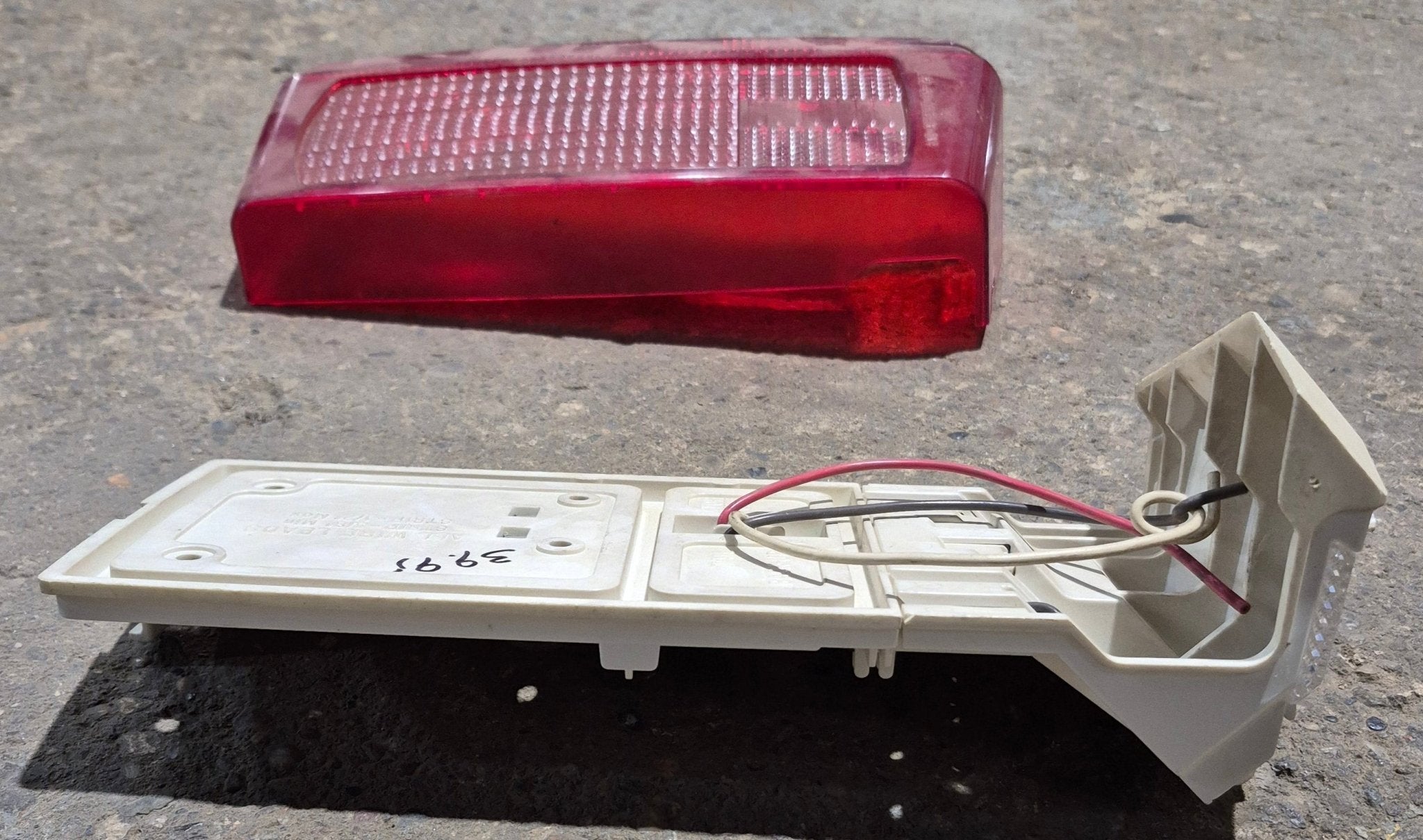 Used RARE Wesbar Wrap Around Tail Light Assembly - Passenger Side - Young Farts RV Parts