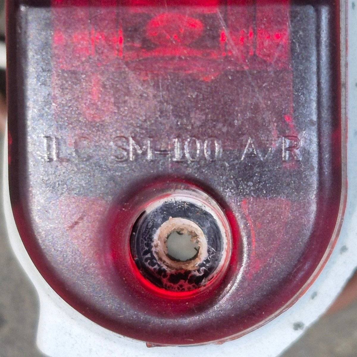 Used Replacement Marker Light Assembly - Red - Young Farts RV Parts