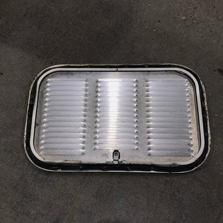 Used Retro NORCOLD 616009/ DOMETIC (P/N UNKNOWN for RM2214R) - Off White Vent Door with Silver Trim - Young Farts RV Parts