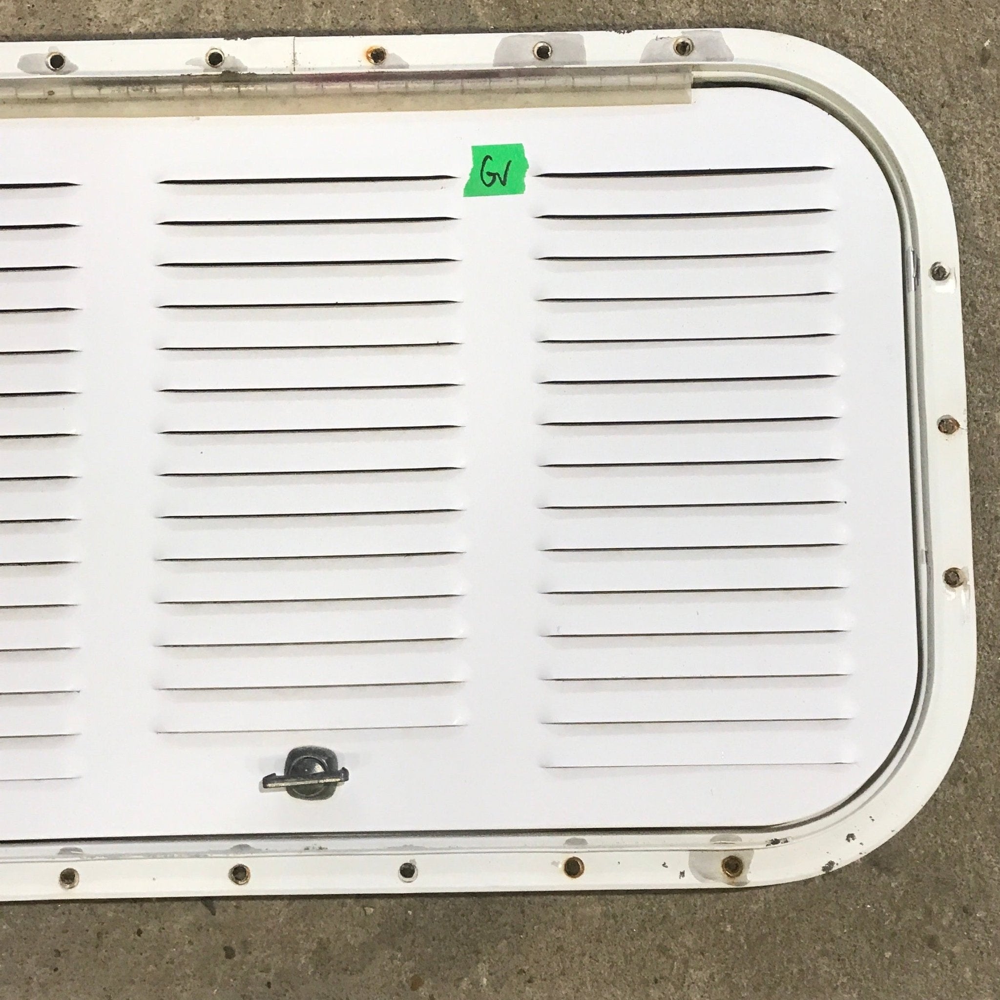 Used Retro NORCOLD 616009/ DOMETIC (P/N UNKNOWN for RM2214R) - Off White Vent Door with White Trim - Young Farts RV Parts