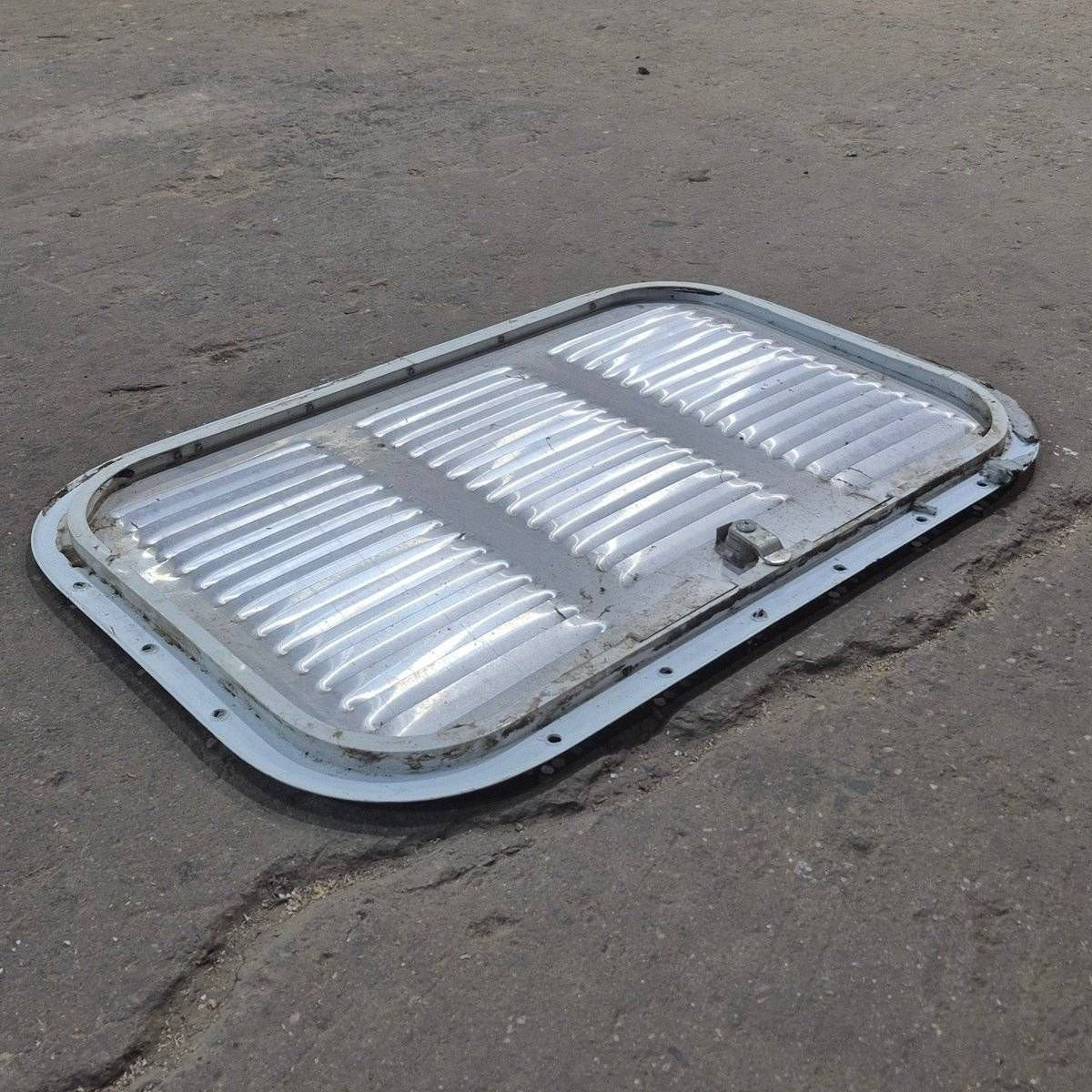Used Retro Norcold/ Dometic Fridge Vent Door, Off White, Off White Trim - 616009 / 8032214R20 - Young Farts RV Parts