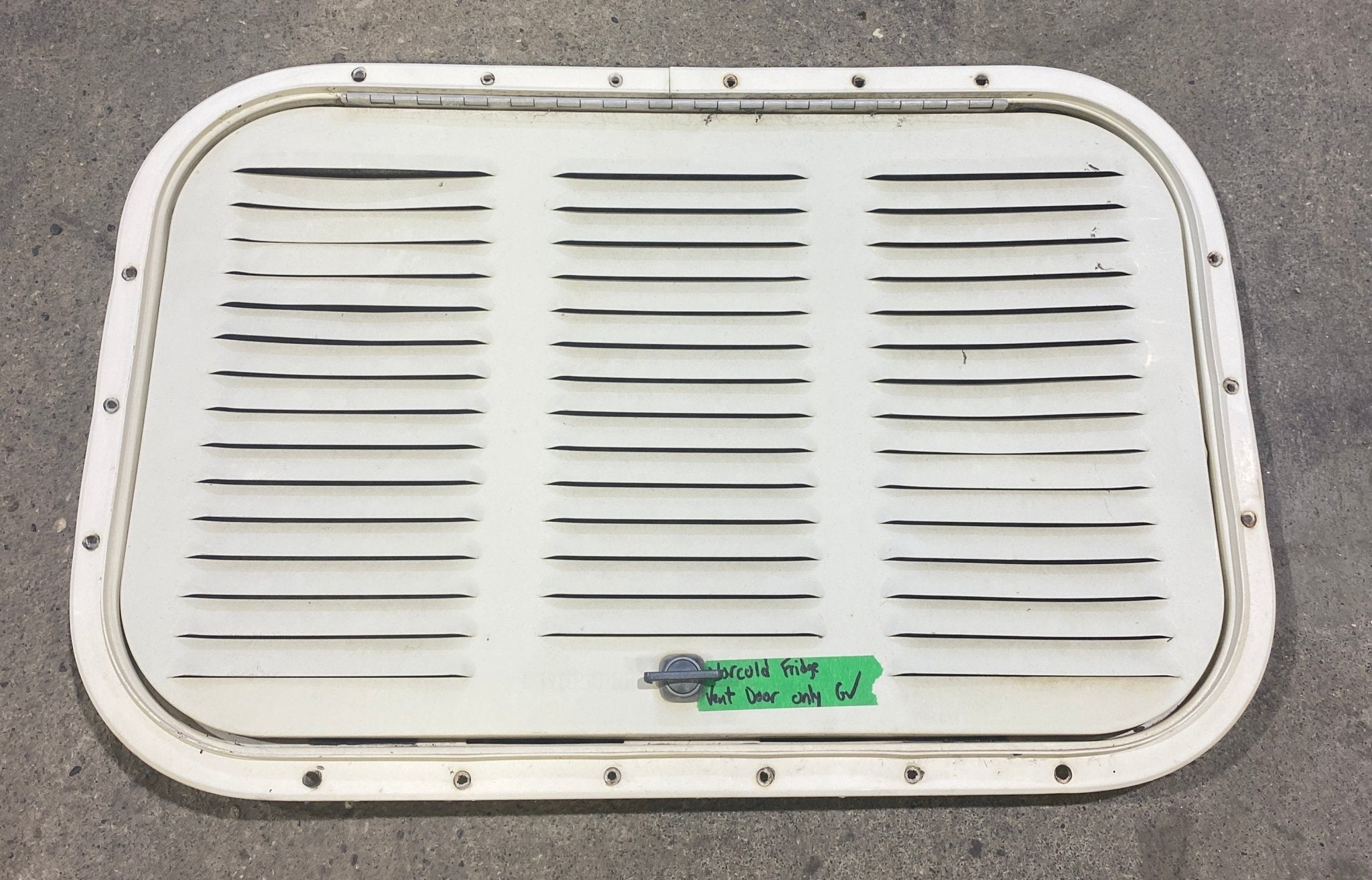 Used Retro - Off White Vent Door - NORCOLD - Young Farts RV Parts
