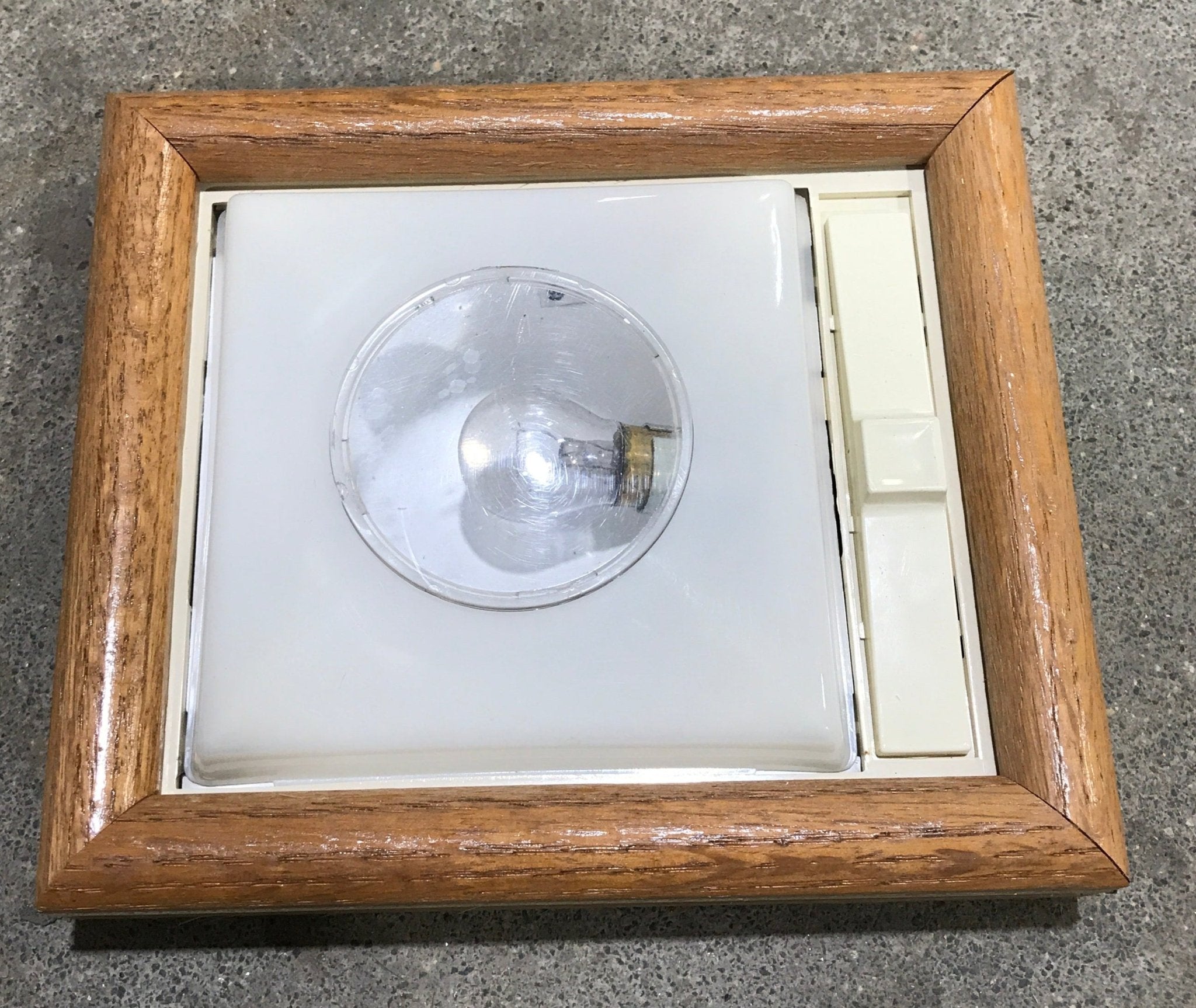 USED Retro RV Interior Light Fixture - SINGLE - Young Farts RV Parts