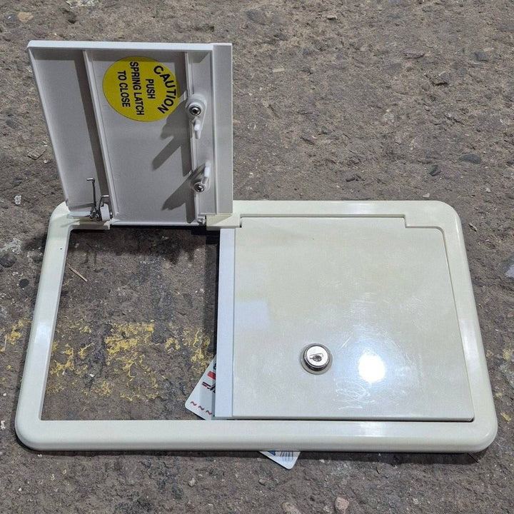 Used RV Access Hatch - 13" x 7.75" - Young Farts RV Parts