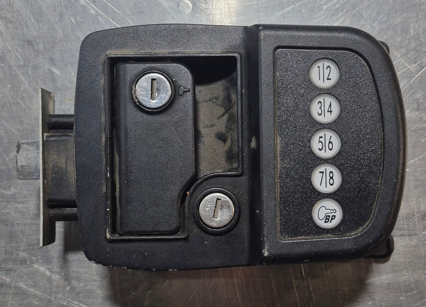 Used RV AP Products Entry Door Lock With Deadbolt , Keyed and Keyless Entry - 013 - 5091 - Young Farts RV Parts