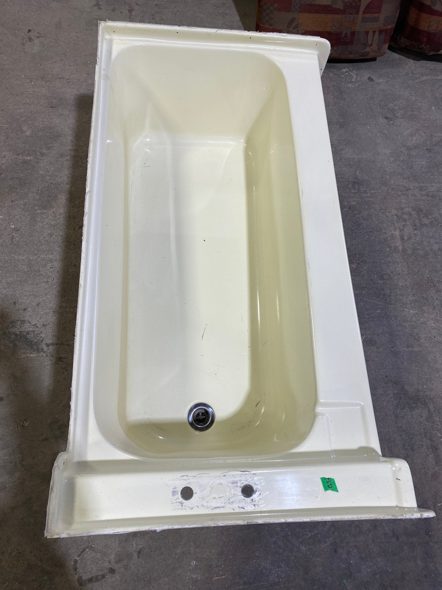 Used RV Bath Tub, Left Hand Drain - 47” L x 24" W - Young Farts RV Parts
