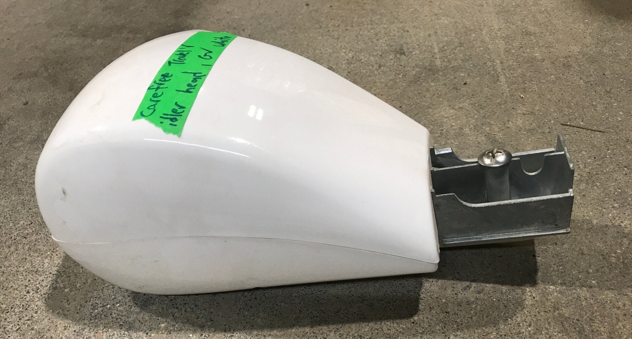 Used RV Carefree TRAVL'R Idler Awning Head - WHITE - Young Farts RV Parts