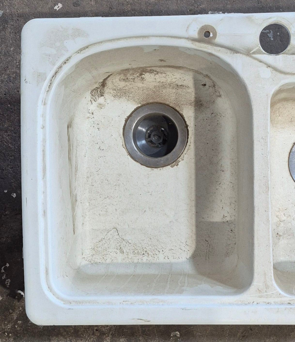 Used RV Double Kitchen Sink 25” W x 18” L - Young Farts RV Parts