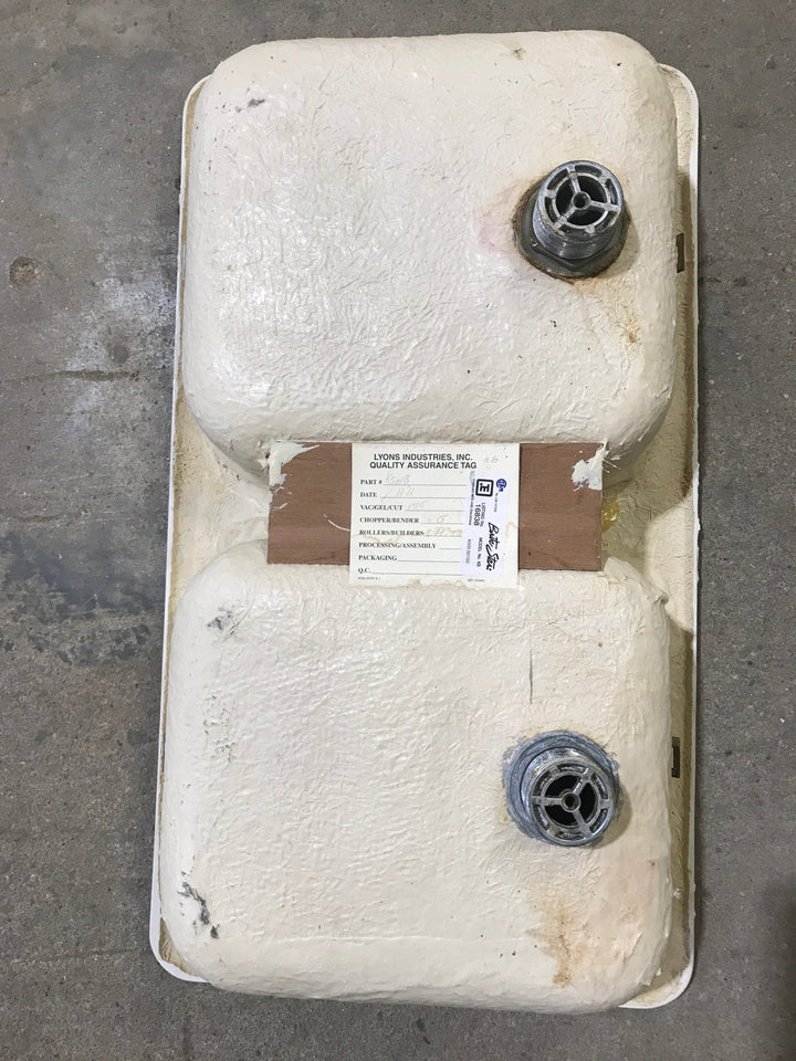 Used RV Double Kitchen Sink - 26 1/2” W x 15” L - Young Farts RV Parts