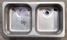 Load image into Gallery viewer, Used RV Double Kitchen Sink 26 3/8” W x 15 1/8” L - Young Farts RV Parts