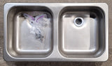 Used RV Double Kitchen Sink 26 3/8” W x 15 1/8” L