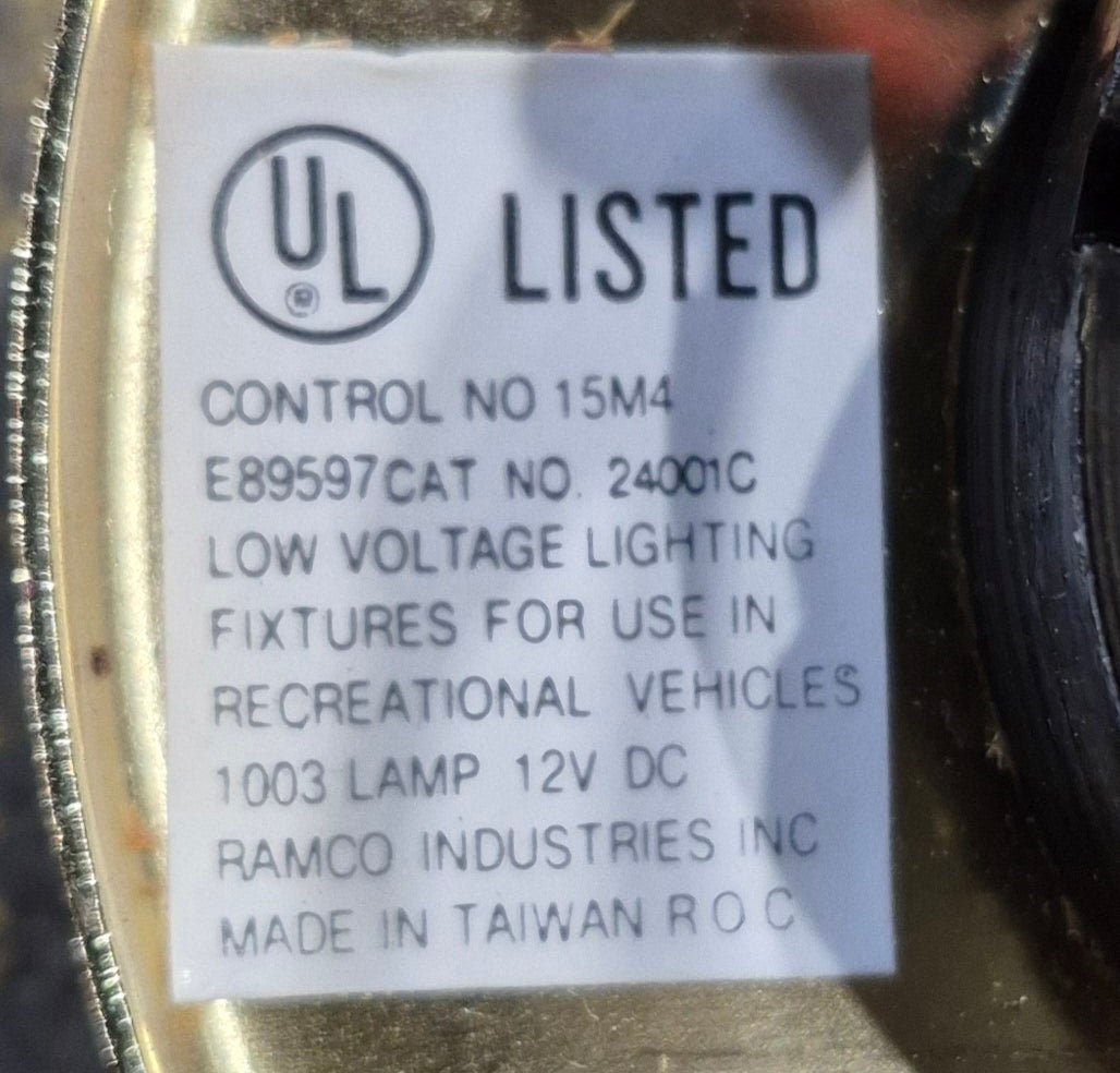 USED RV Interior Bullet/ Reading Light Fixture *SINGLE* - Young Farts RV Parts