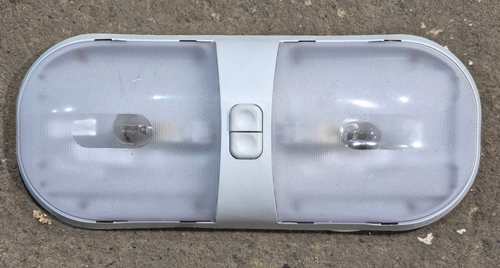Used RV Interior Light Fixture, Double, Has Switch - Young Farts RV Parts