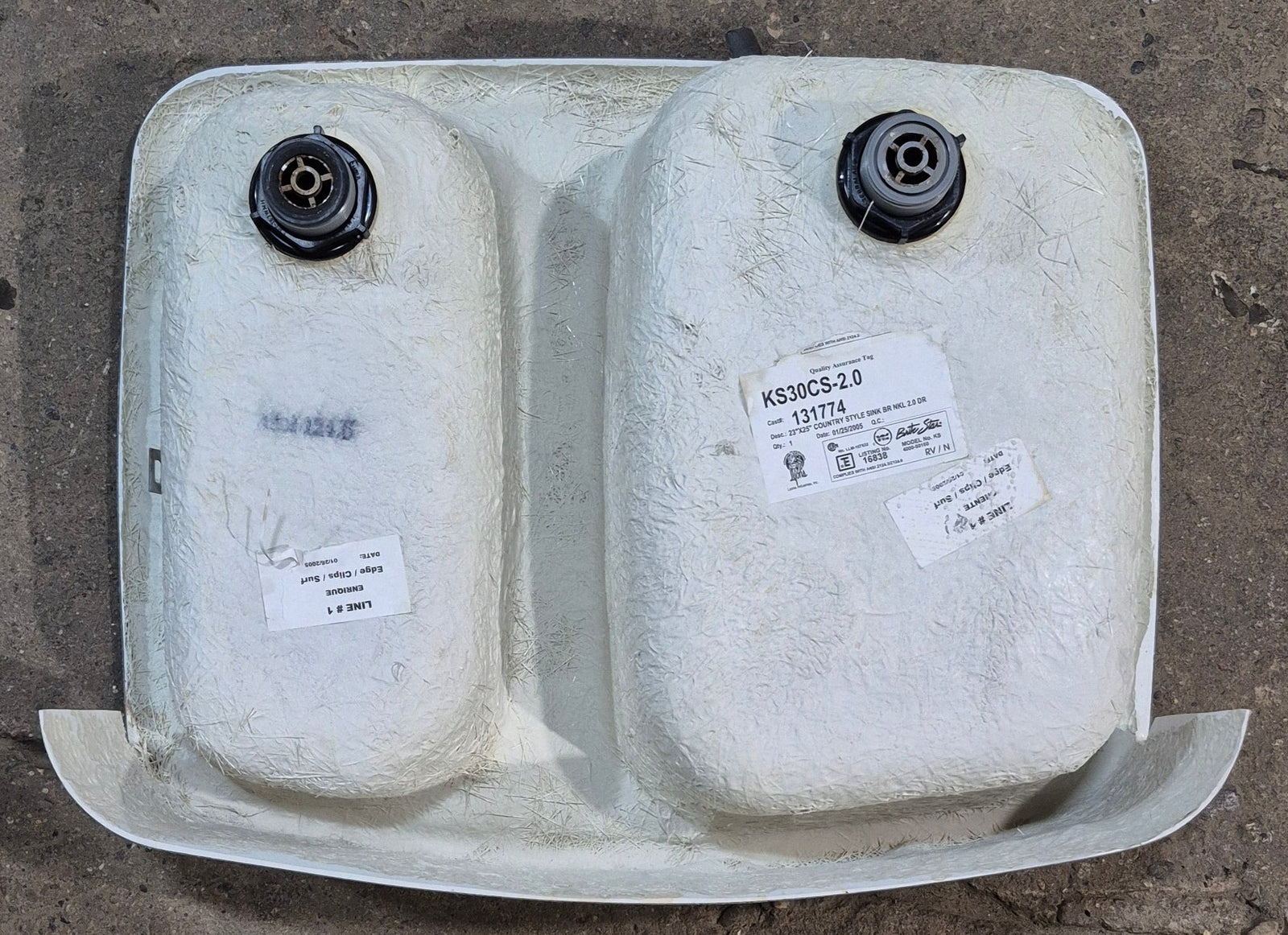 Used RV Kitchen Sink 24 3/4” W x 19 1/2” L x 7” D - Young Farts RV Parts