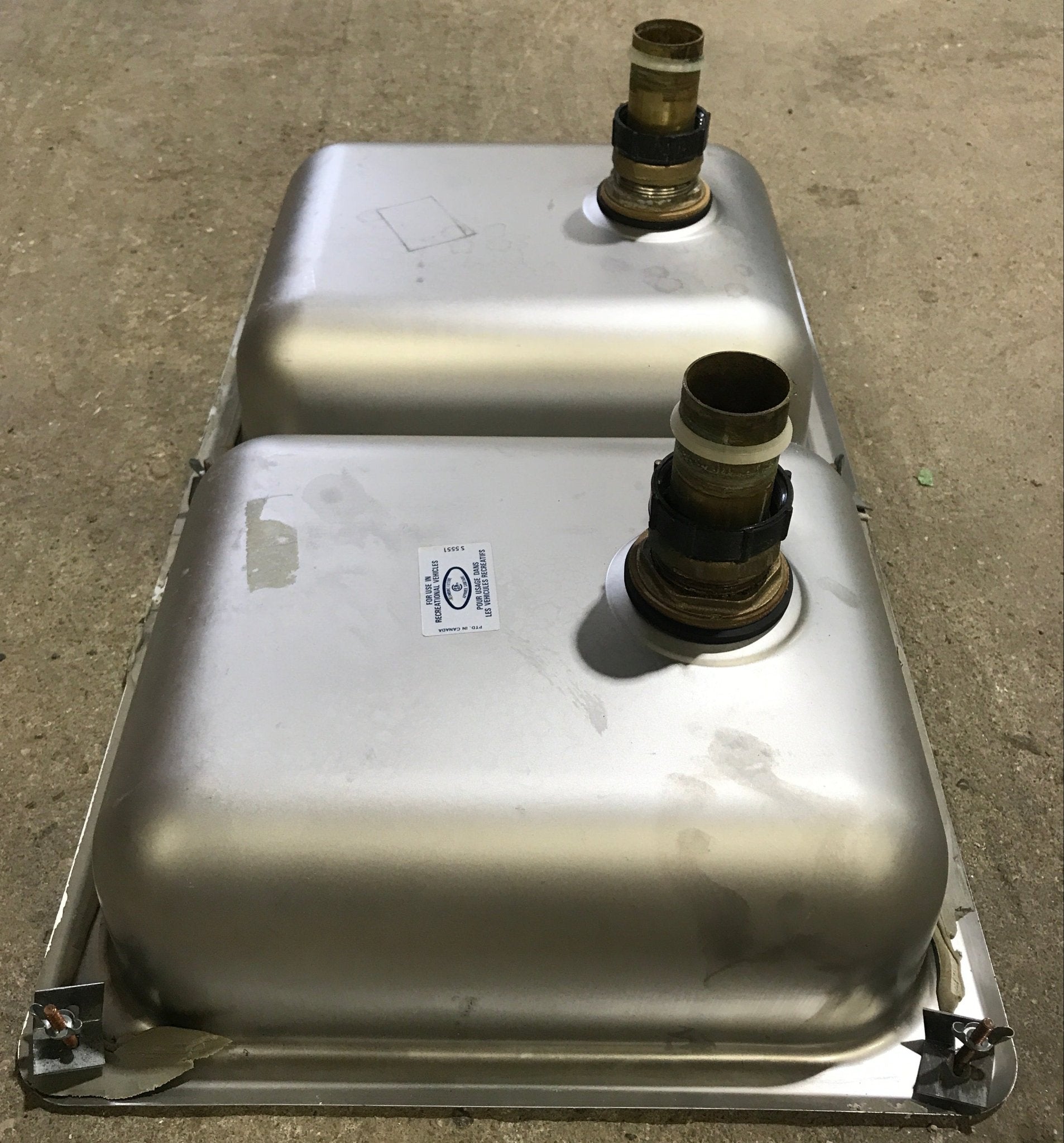 Used RV Kitchen Sink 25” W x 15 1/4” L - Young Farts RV Parts