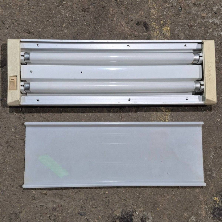 Used RV Luminaire Dual Fluorescent Light Fixture - Model 930 - Young Farts RV Parts