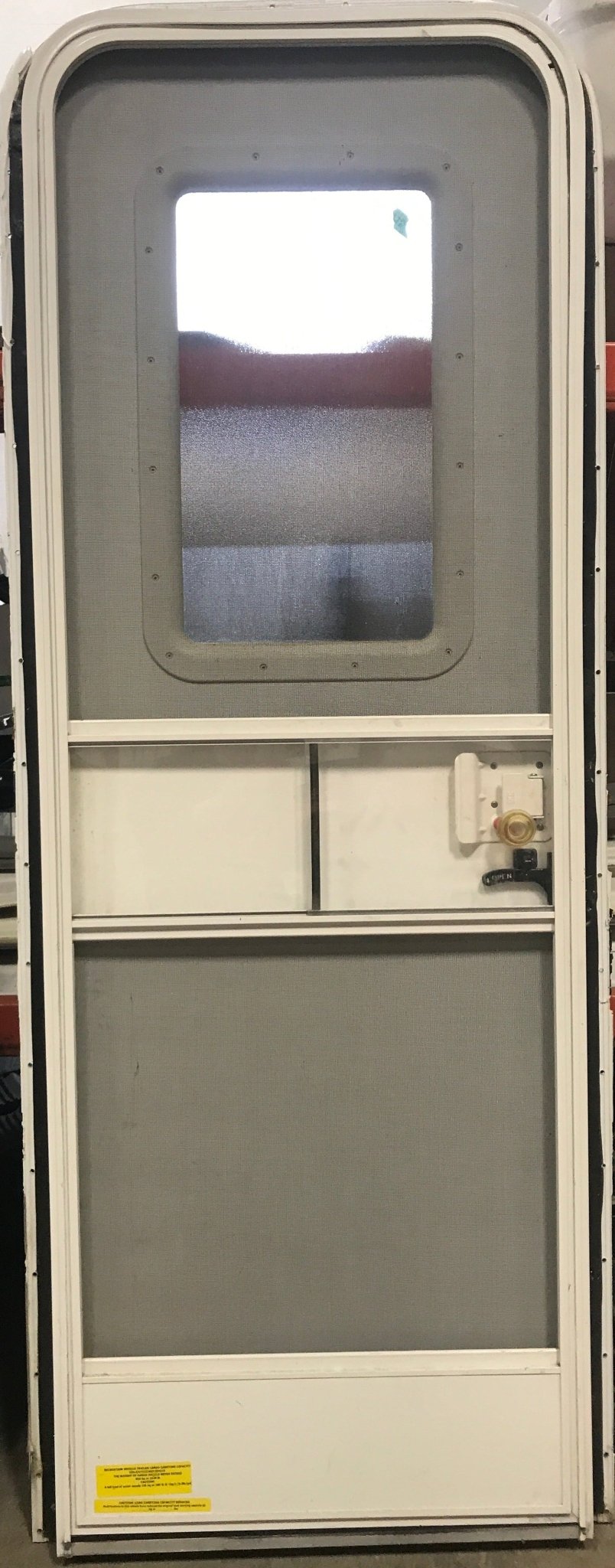 Used RV Radius Corner Entry Door 25 1/2