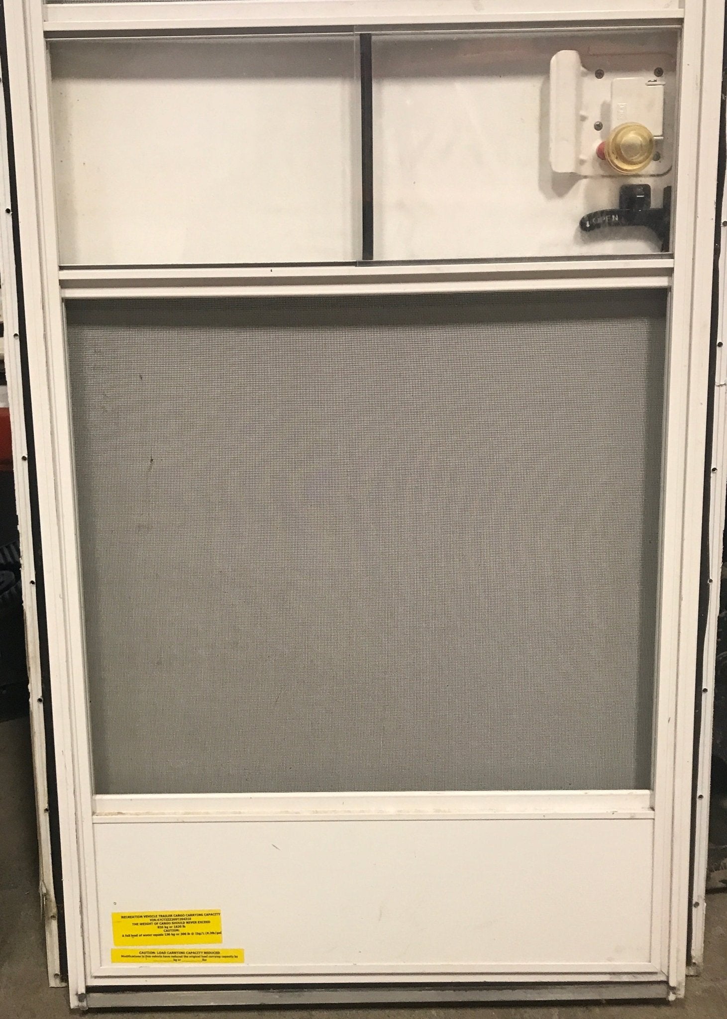 Used RV Radius Corner Entry Door 25 1/2