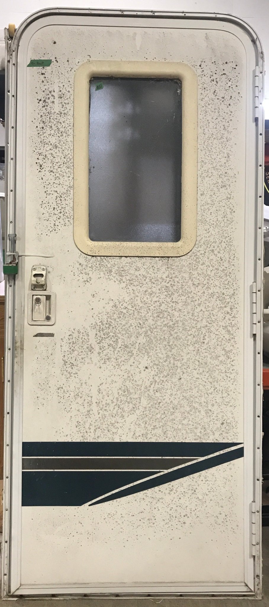 Used RV Radius Corner Entry Door 29 1/2