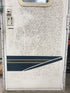 Used RV Radius Corner Entry Door 29 1/2" W x 71 1/2" H - Young Farts RV Parts