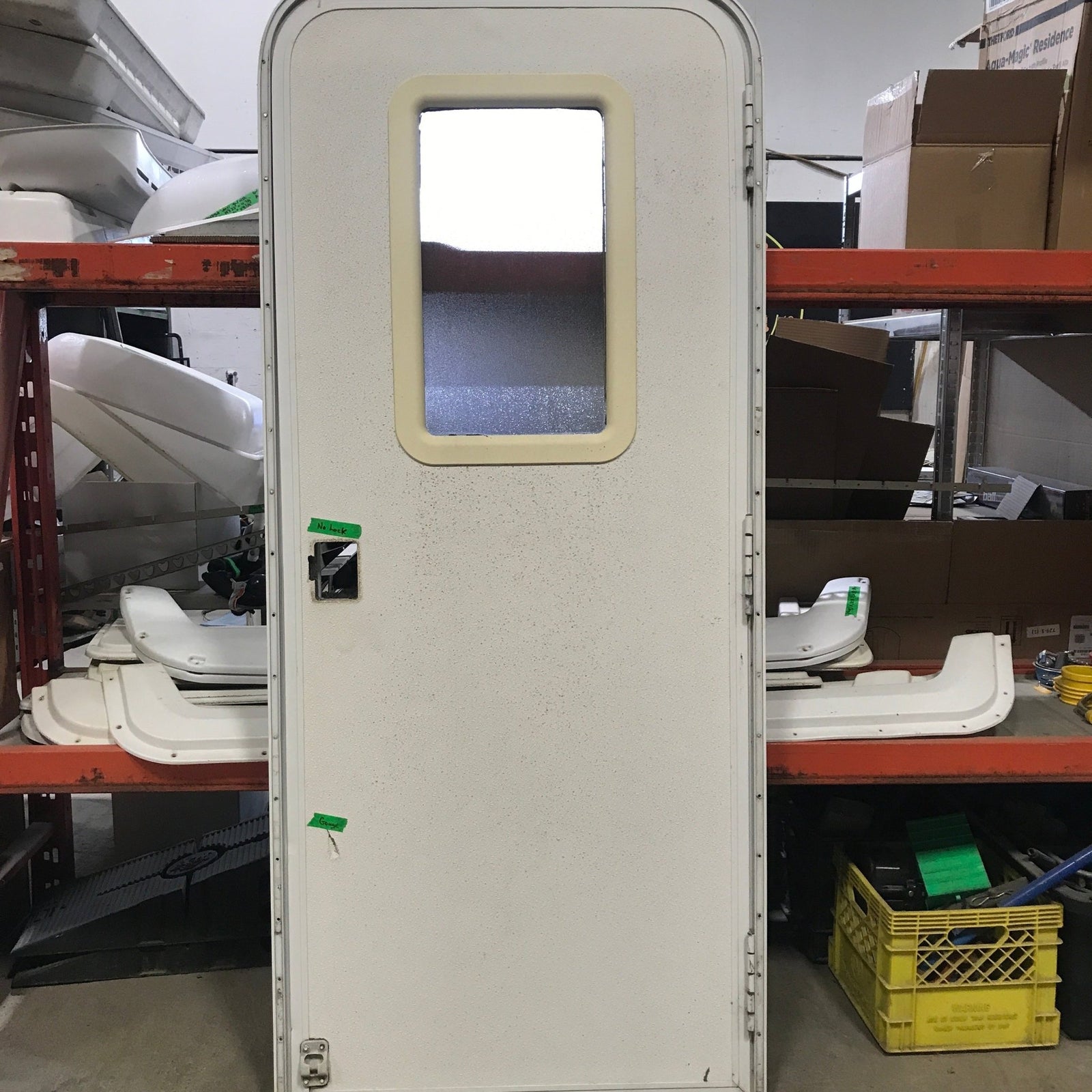 Used RV Radius Corner Entry Door 29 1/2