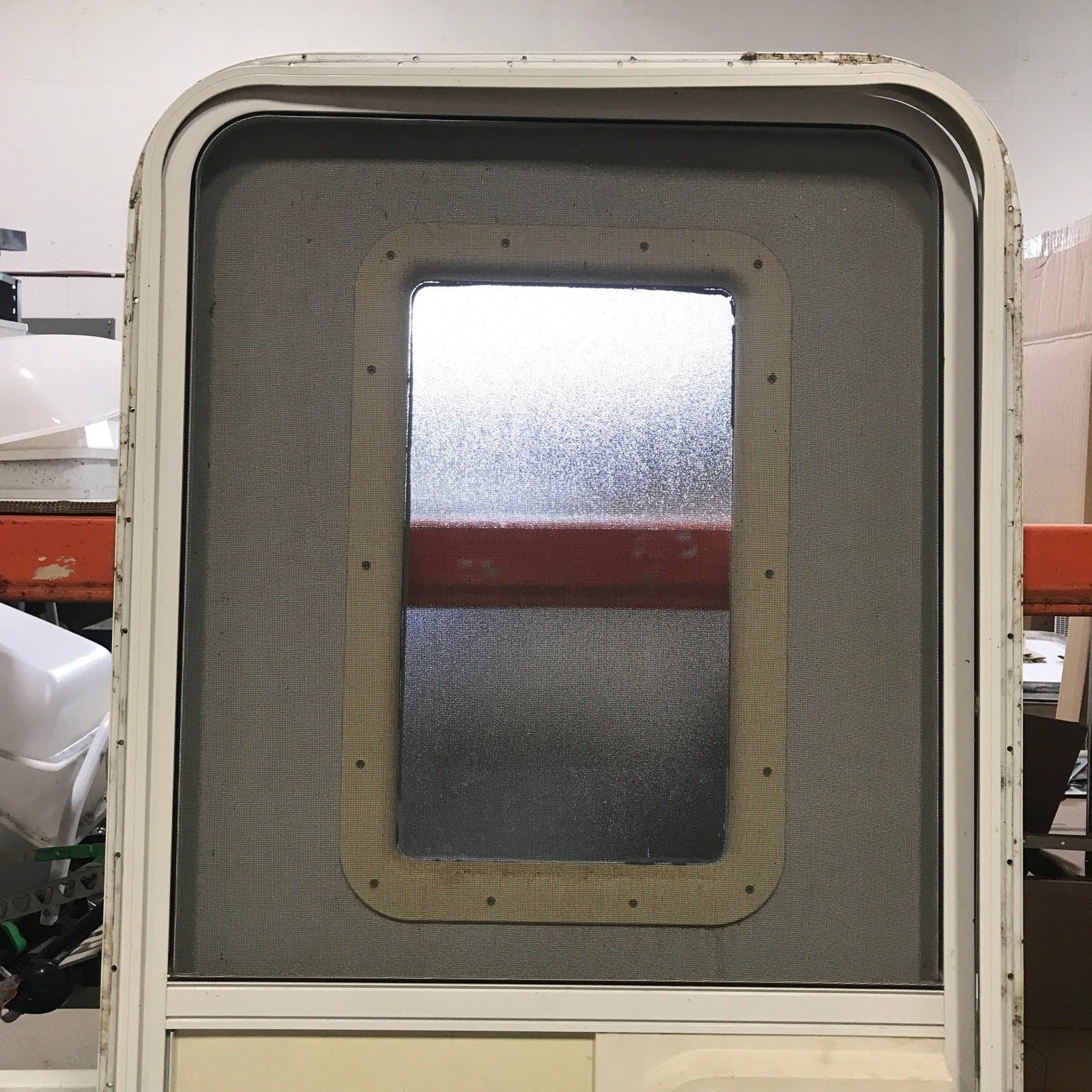 Used RV Radius Corner Entry Door 29 1/2