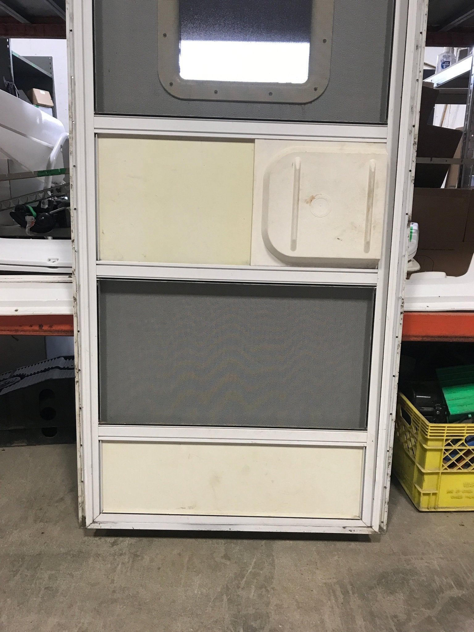Used RV Radius Corner Entry Door 29 1/2