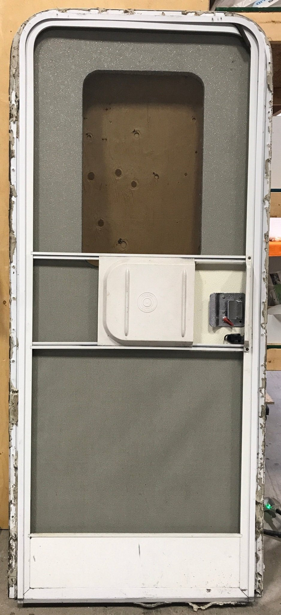 Used RV Radius Corner Entry Door 29 1/2