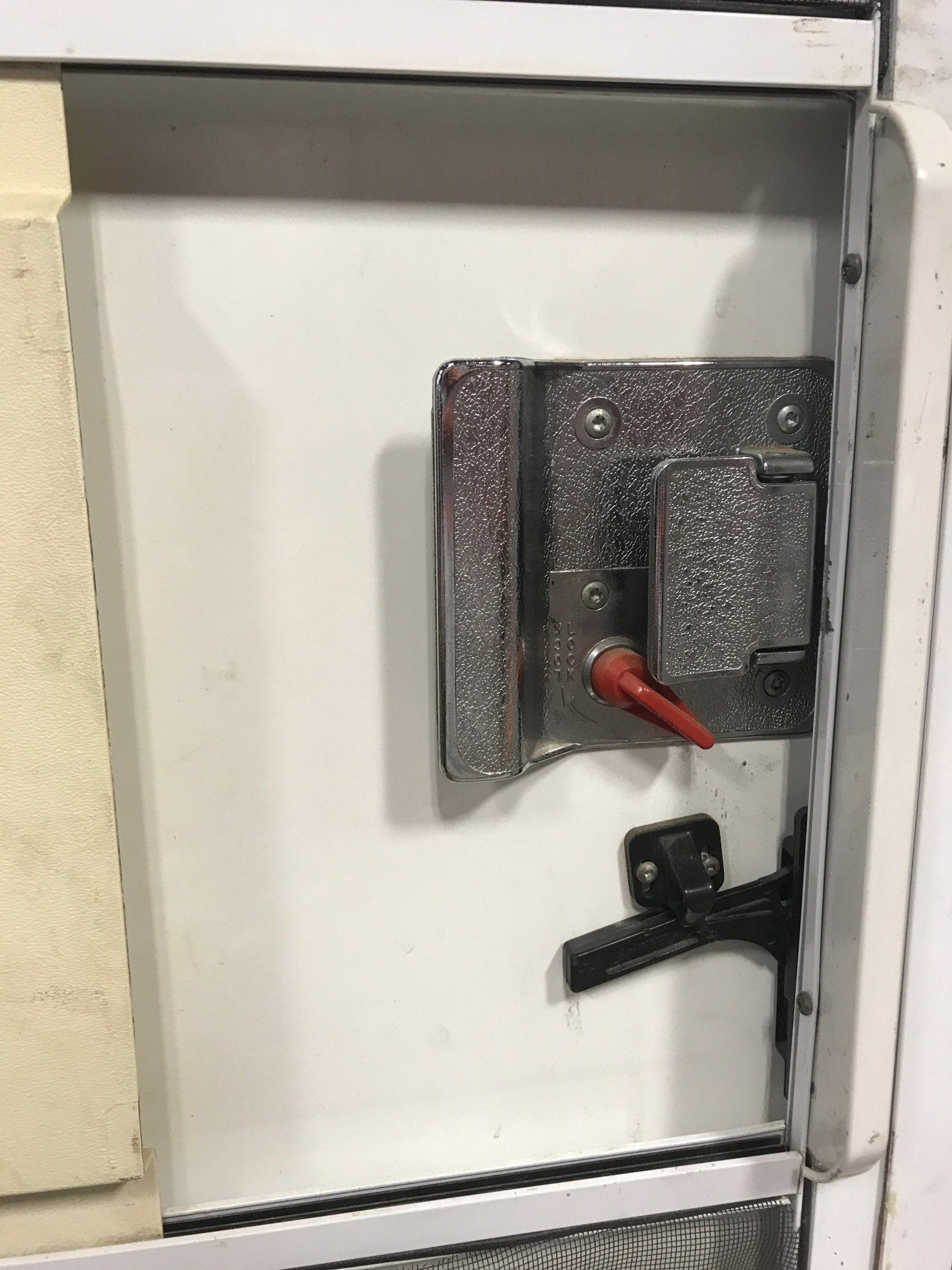Used RV Radius Corner Entry Door 30" W x 72" H - Young Farts RV Parts