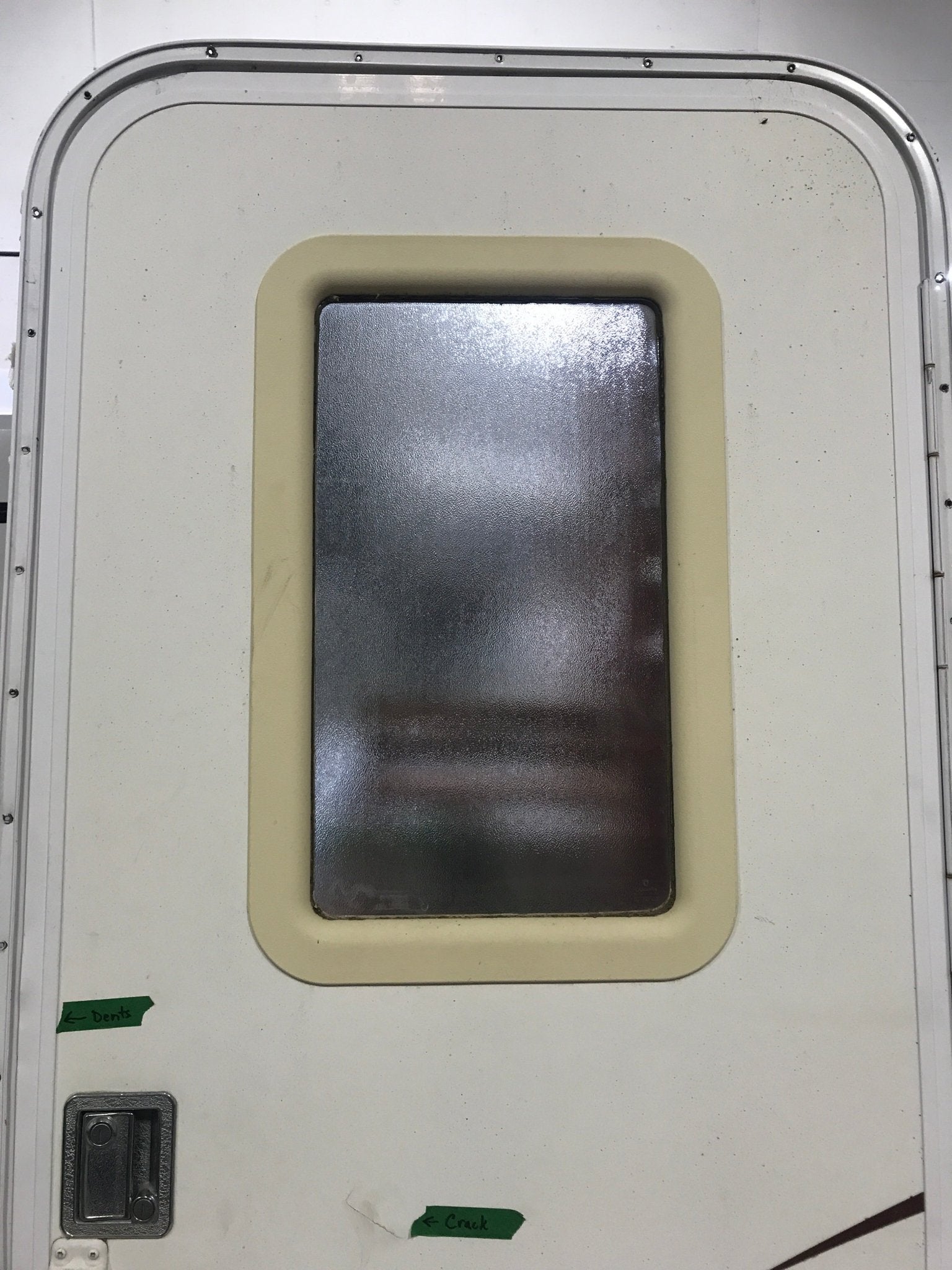 Used RV Radius Corner Entry Door 30" W x 72" H - Young Farts RV Parts