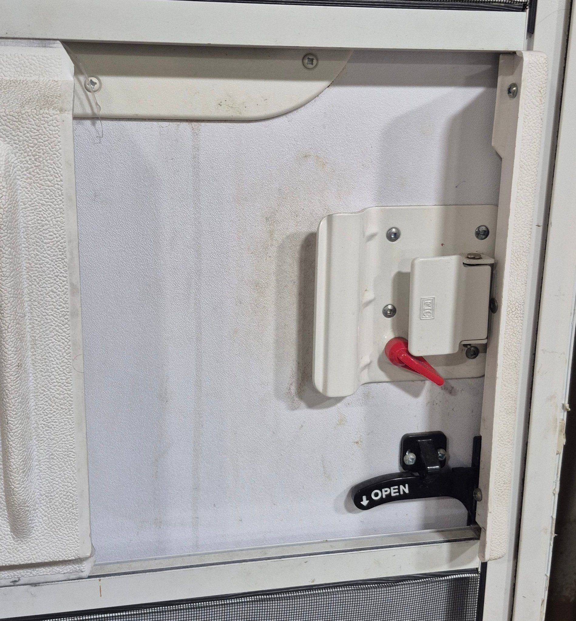 Used RV Radius Entry Door 25 1/2" x 69 7/8" - Young Farts RV Parts