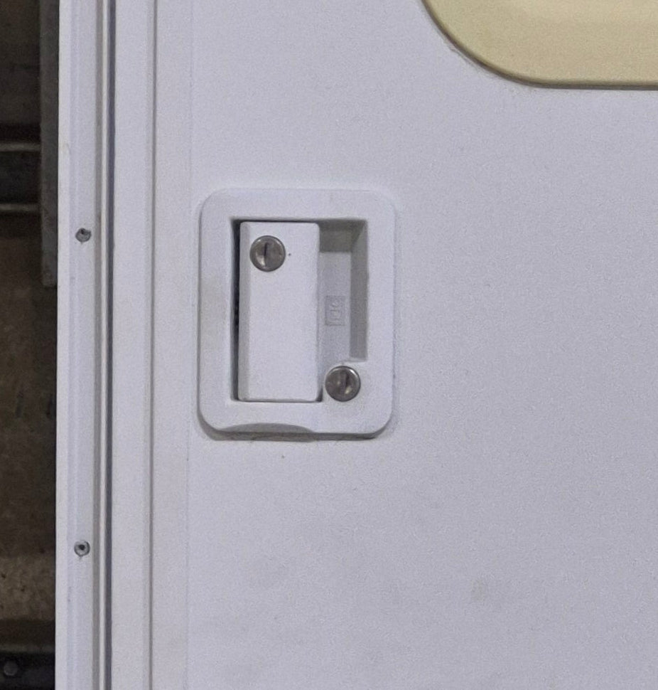 Used RV Radius Entry Door 25 1/2" x 69 7/8" - Young Farts RV Parts