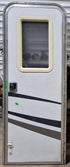 Used RV Radius Entry Door 25 5/8" x 71 1/2" - Young Farts RV Parts