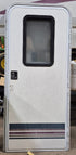 Used RV Radius Entry Door 29 5/8" W x 70" H - Young Farts RV Parts