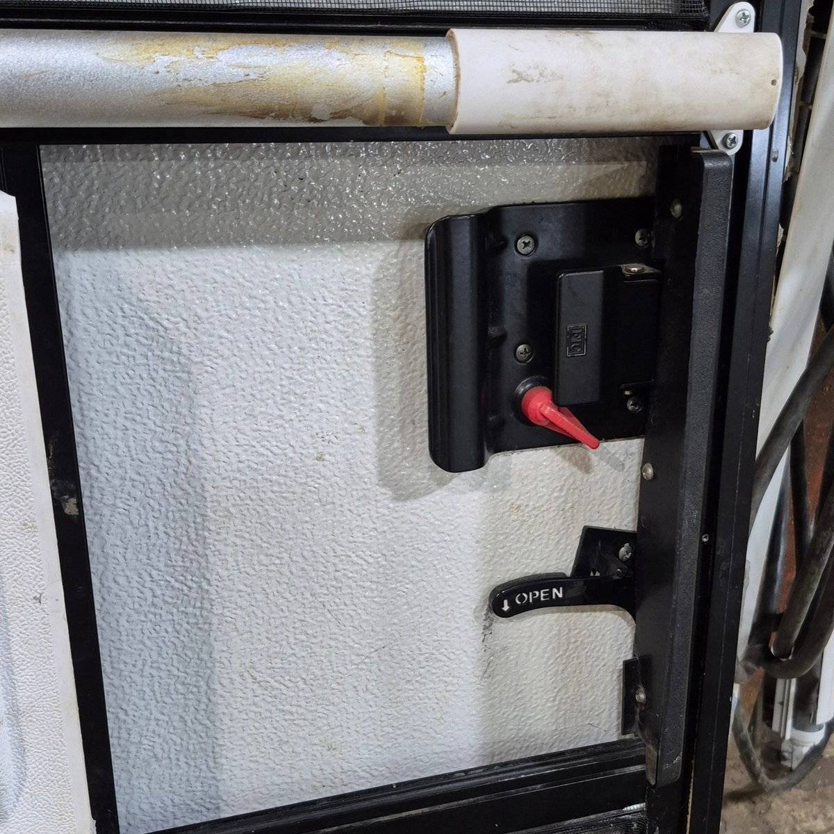 Used RV Radius Entry Door - 71.625 X 29.5 X 2.5 - Young Farts RV Parts