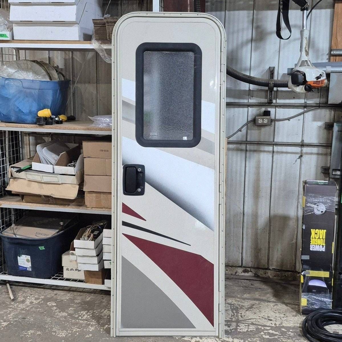 Used RV Radius Entry Door - 75 1/2