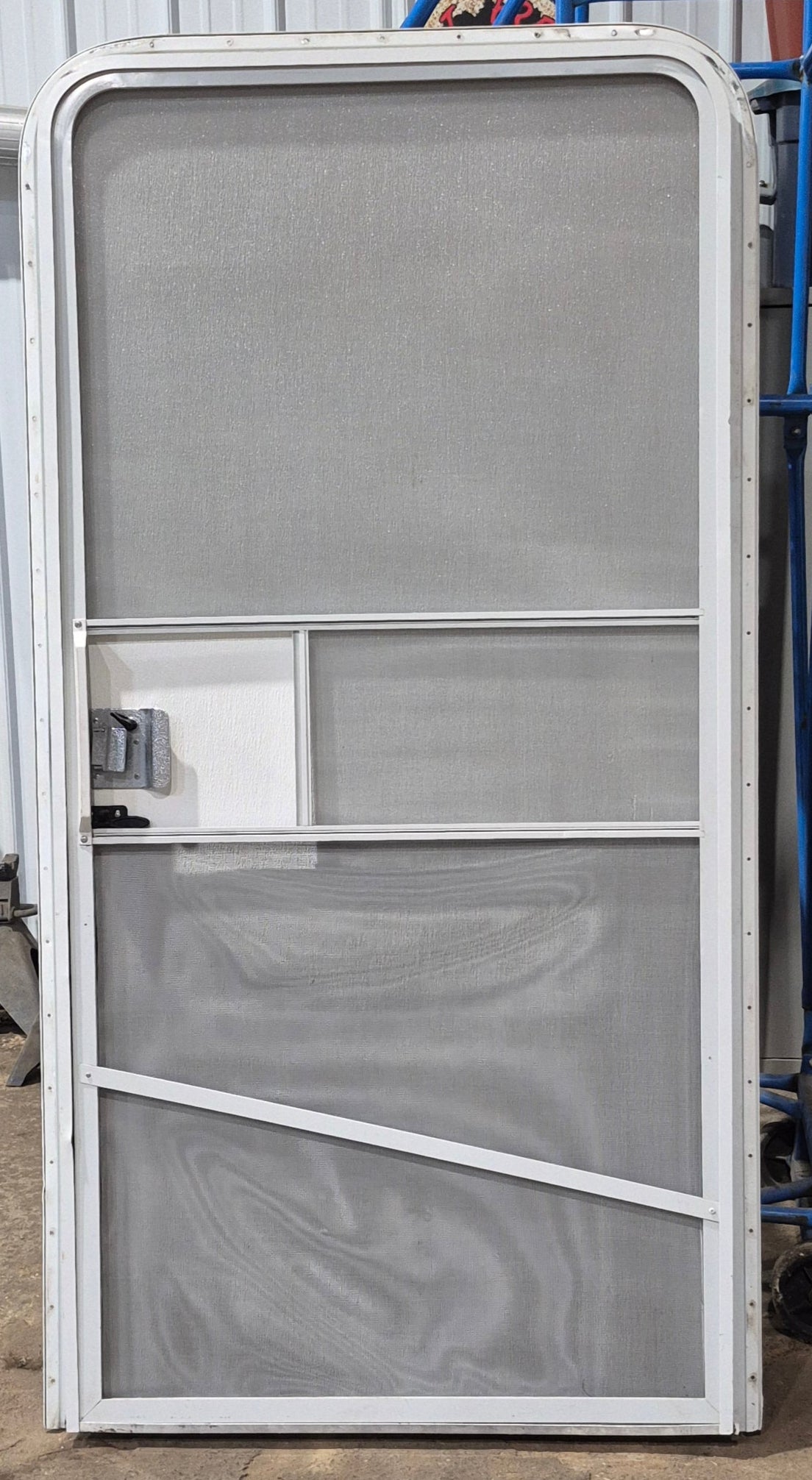 Used RV Radius Toy Hauler Garage Door 35 1/2