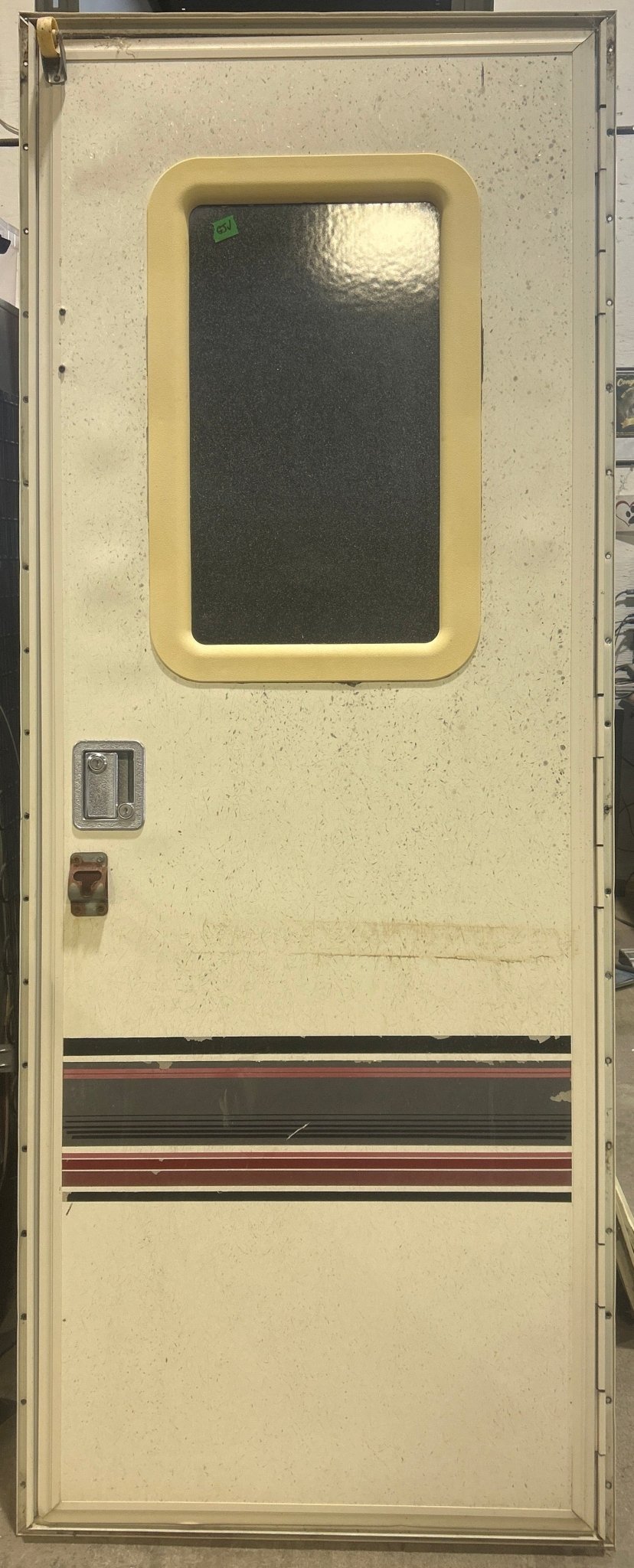 Used RV Square Corner Entry Door 25 3/4" W x 69 1/2" H - Young Farts RV Parts