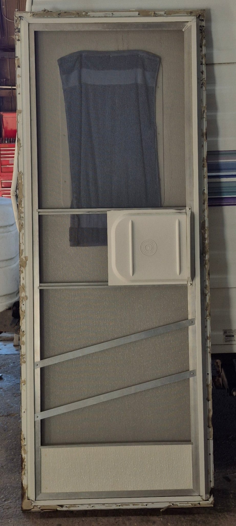 Used RV Square Entry Door 25 3/4" x 71 5/8" - Young Farts RV Parts