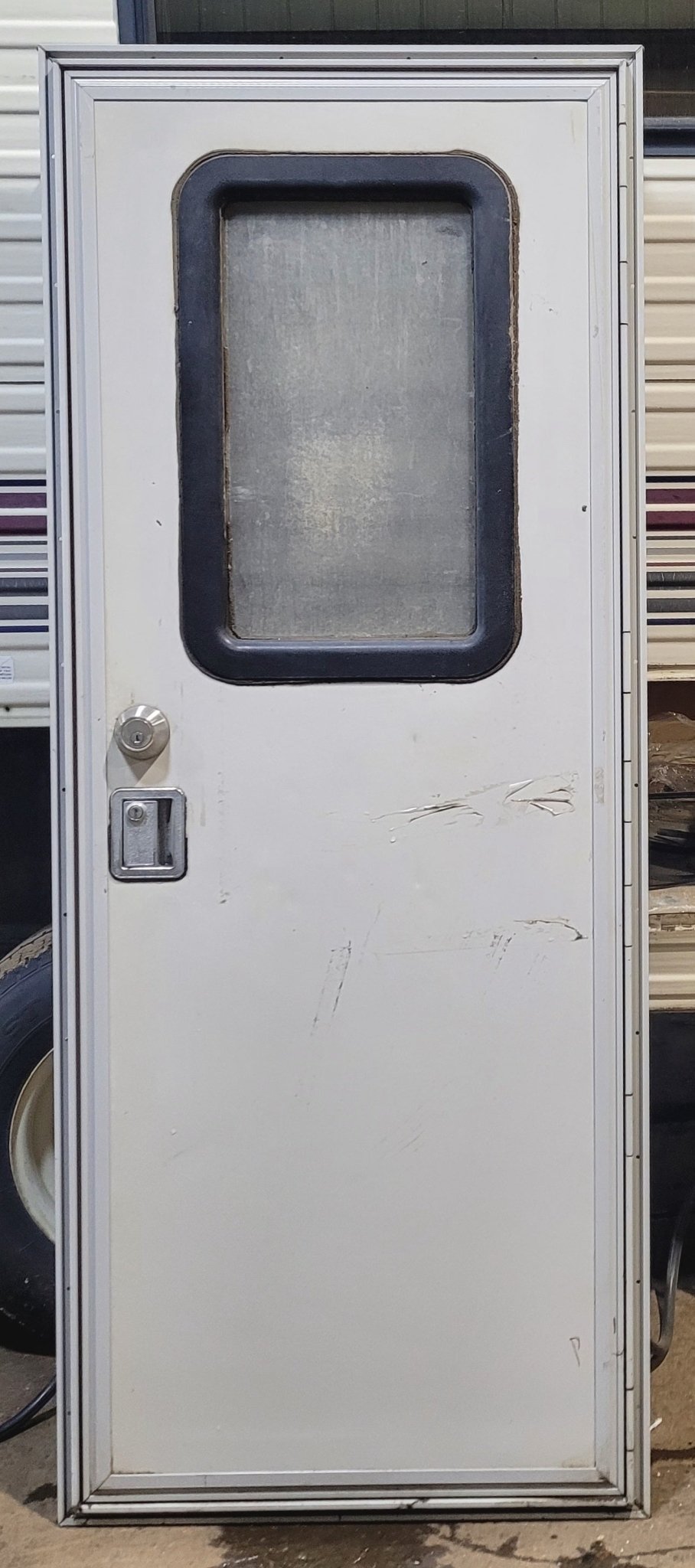 Used RV Square Entry Door 25 7/8" x 67 7/8" - Young Farts RV Parts