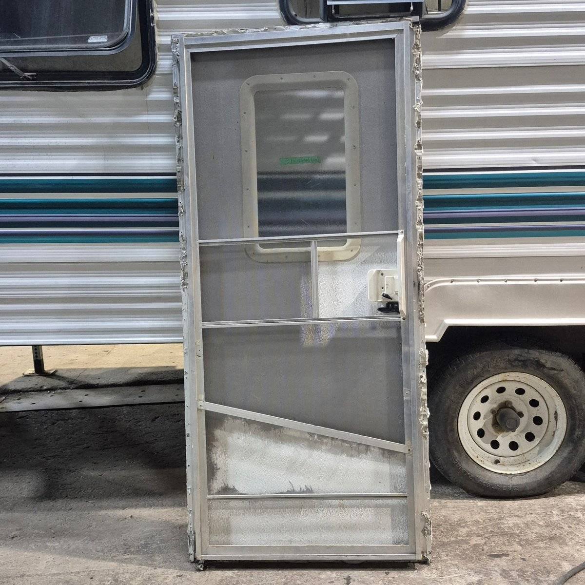 Used RV Square Entry Door 30" x 69 3/4" - Young Farts RV Parts