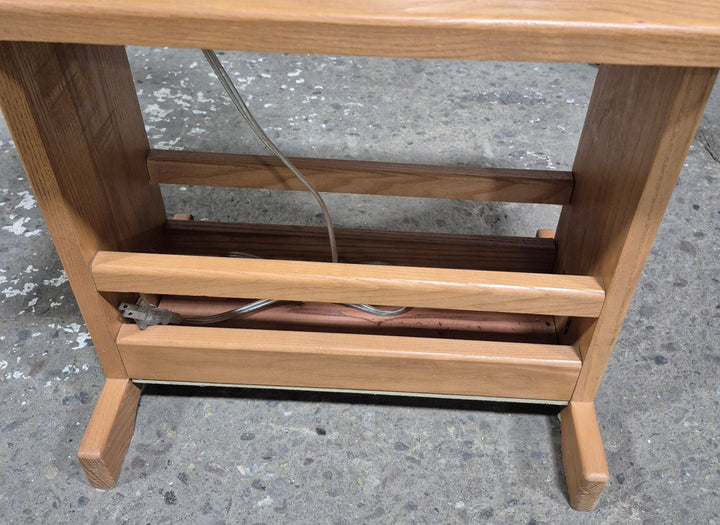 Used RV Stand With Attached Lamp - Young Farts RV Parts