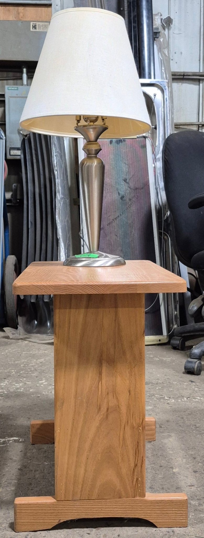 Used RV Stand With Attached Lamp - Young Farts RV Parts