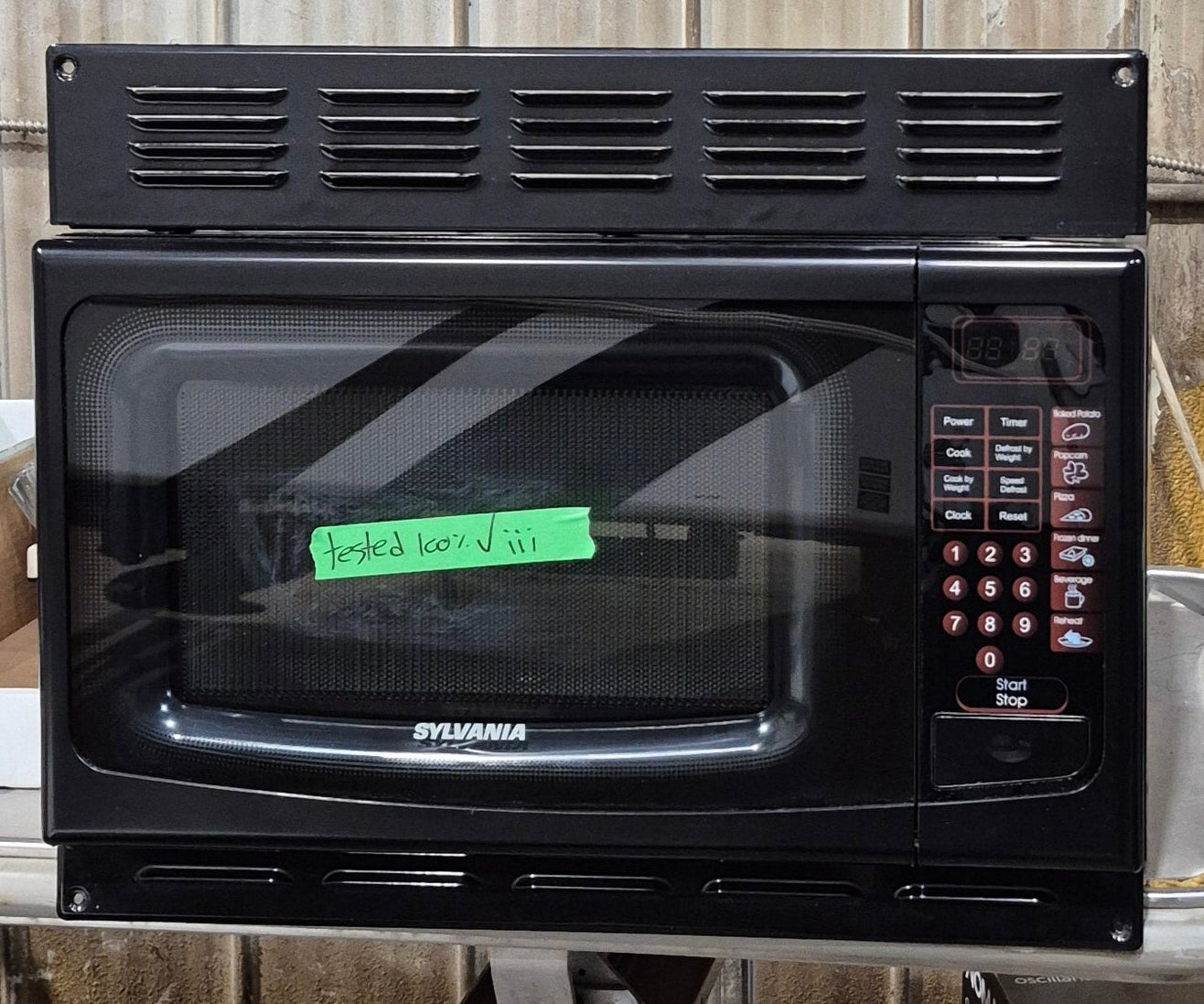 Used RV Sylvania Microwave, 20" W x 12" H x 13 1/4" D - Young Farts RV Parts