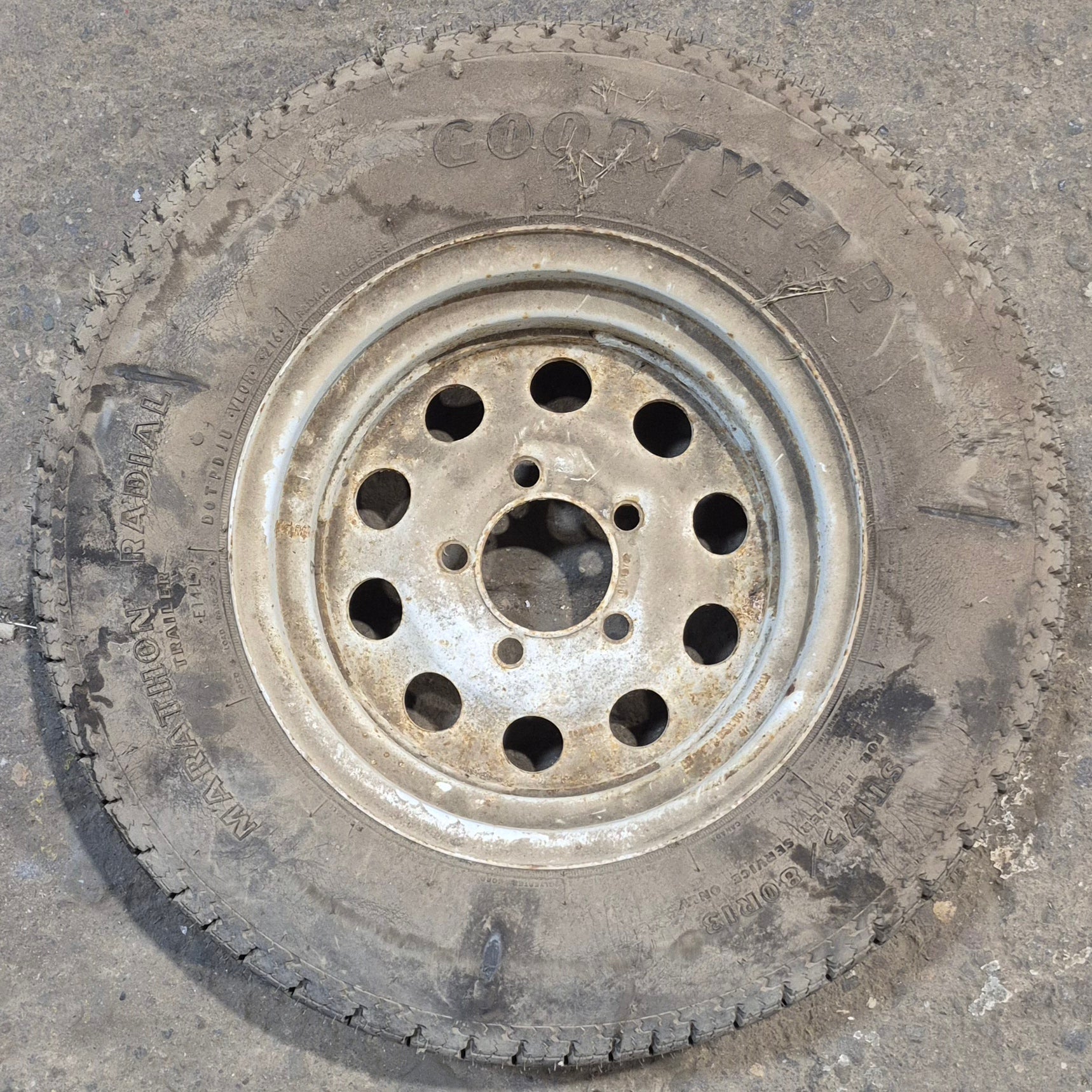 Used RV Tire & Rim 13" 5 bolt - Young Farts RV Parts