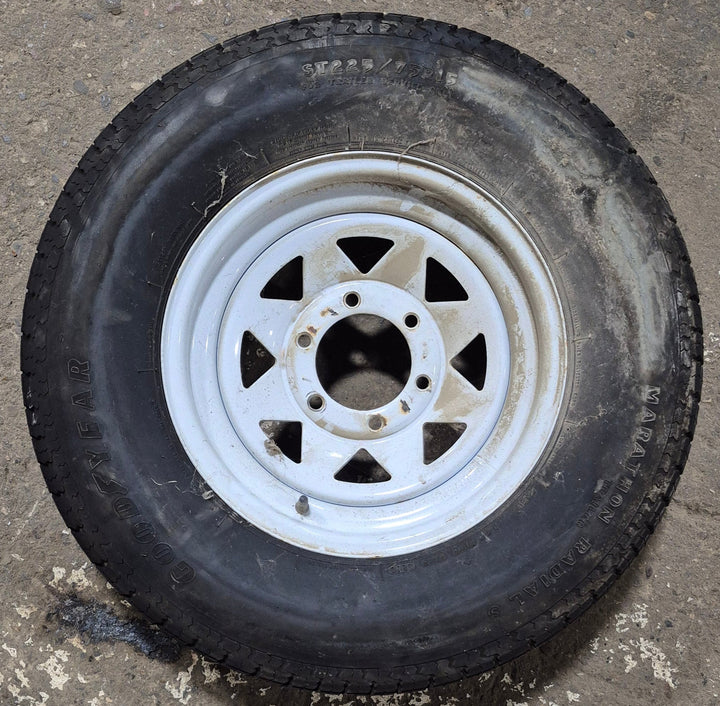 Used RV Tire & Rim 15" - 6 bolt - Young Farts RV Parts