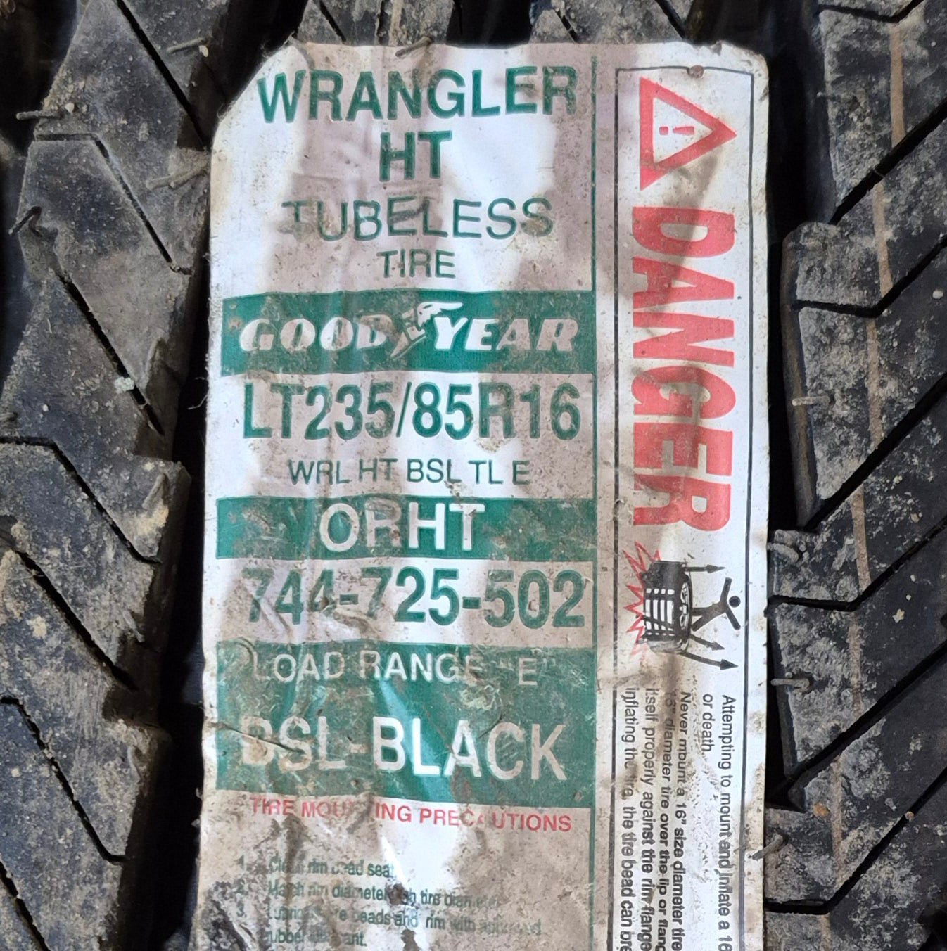Used RV Tire & Rim 16