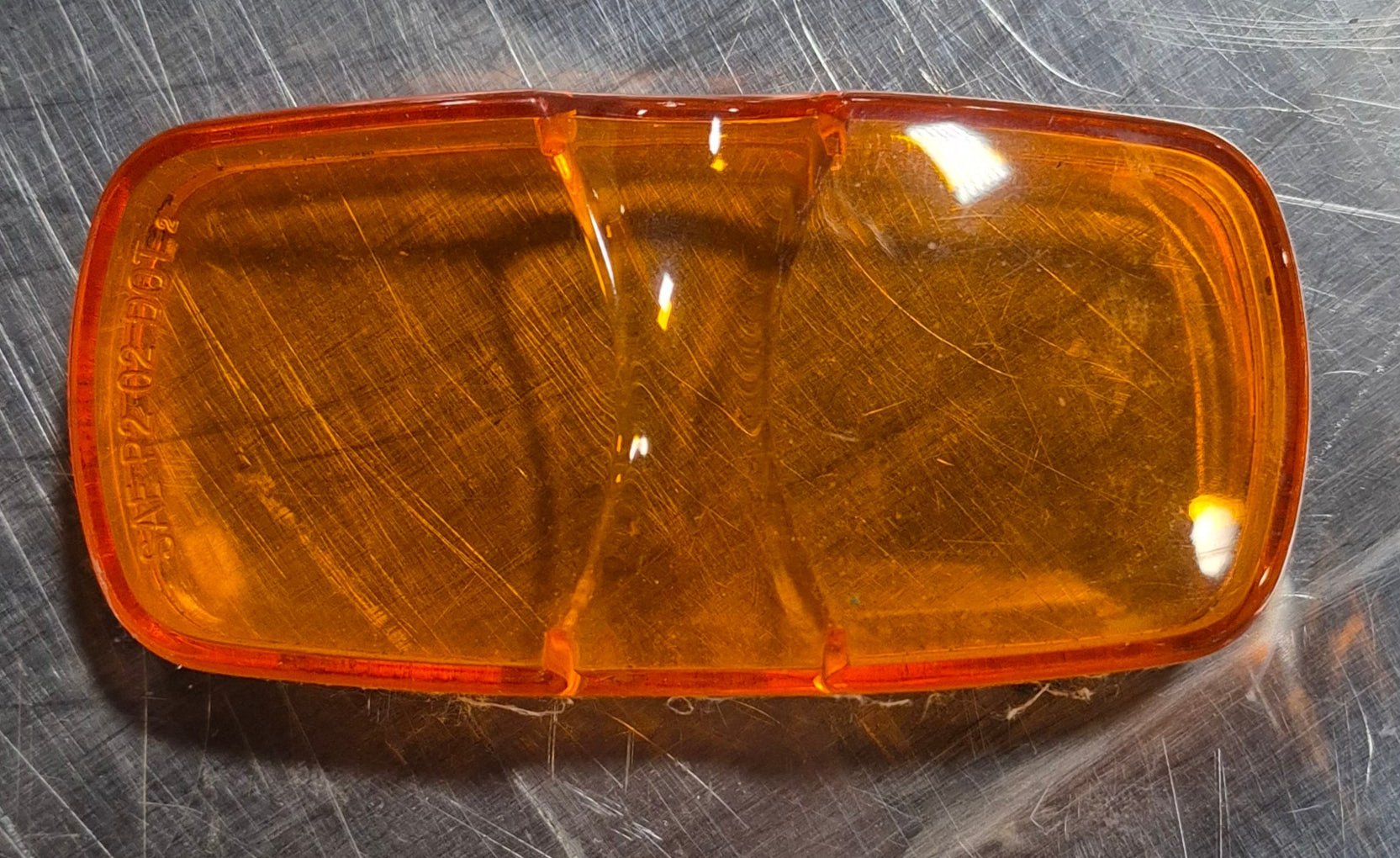 Used SAE - A - P2 - DOT Replacement Lens for Marker Light - Amber - Young Farts RV Parts