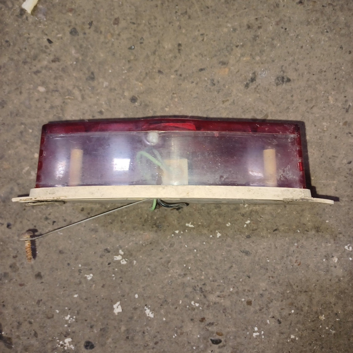 Used SAE-STLIA-67 596 License Plate Replacement Lens with Bracket-596 - Young Farts RV Parts
